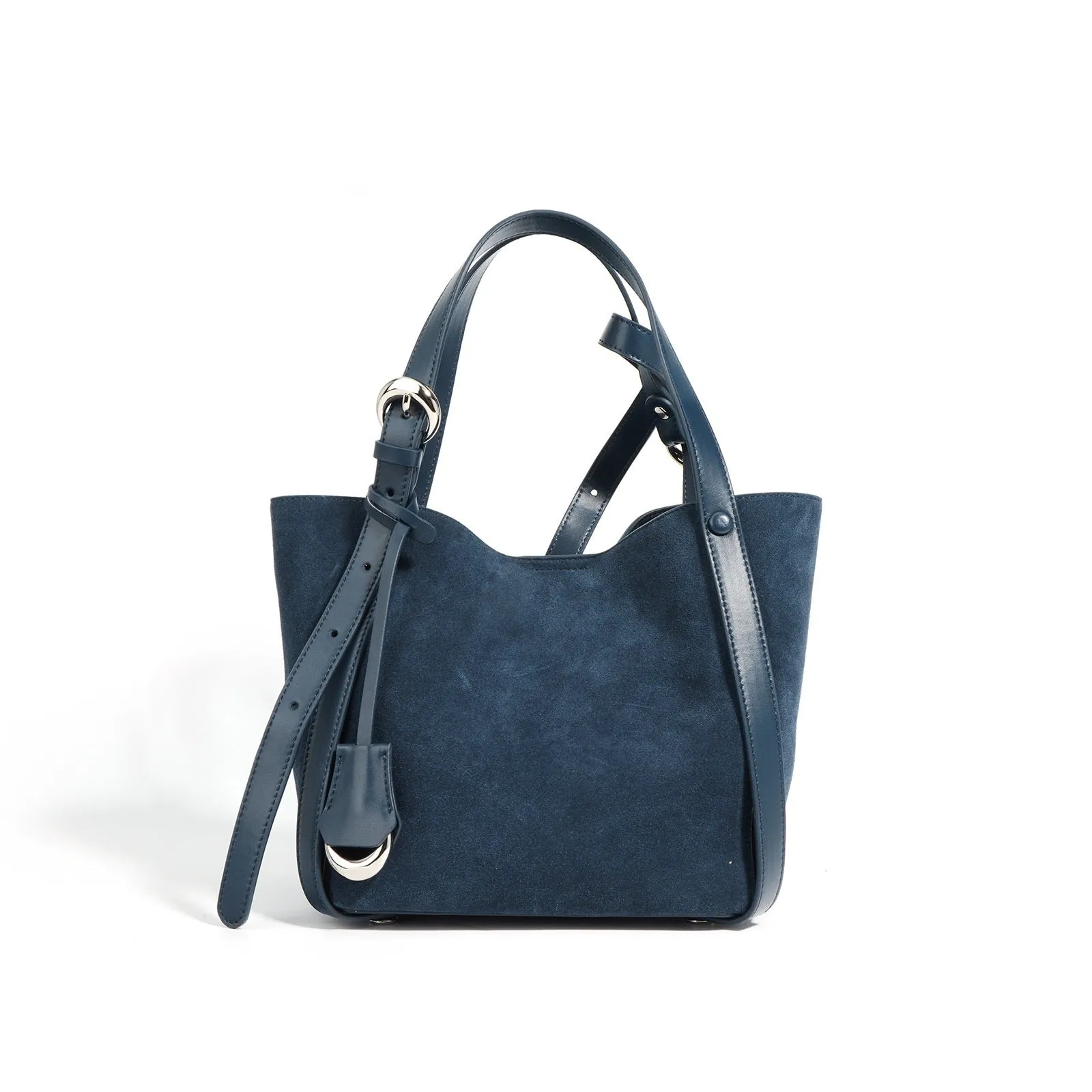 Suede Basket Bag - Coffee