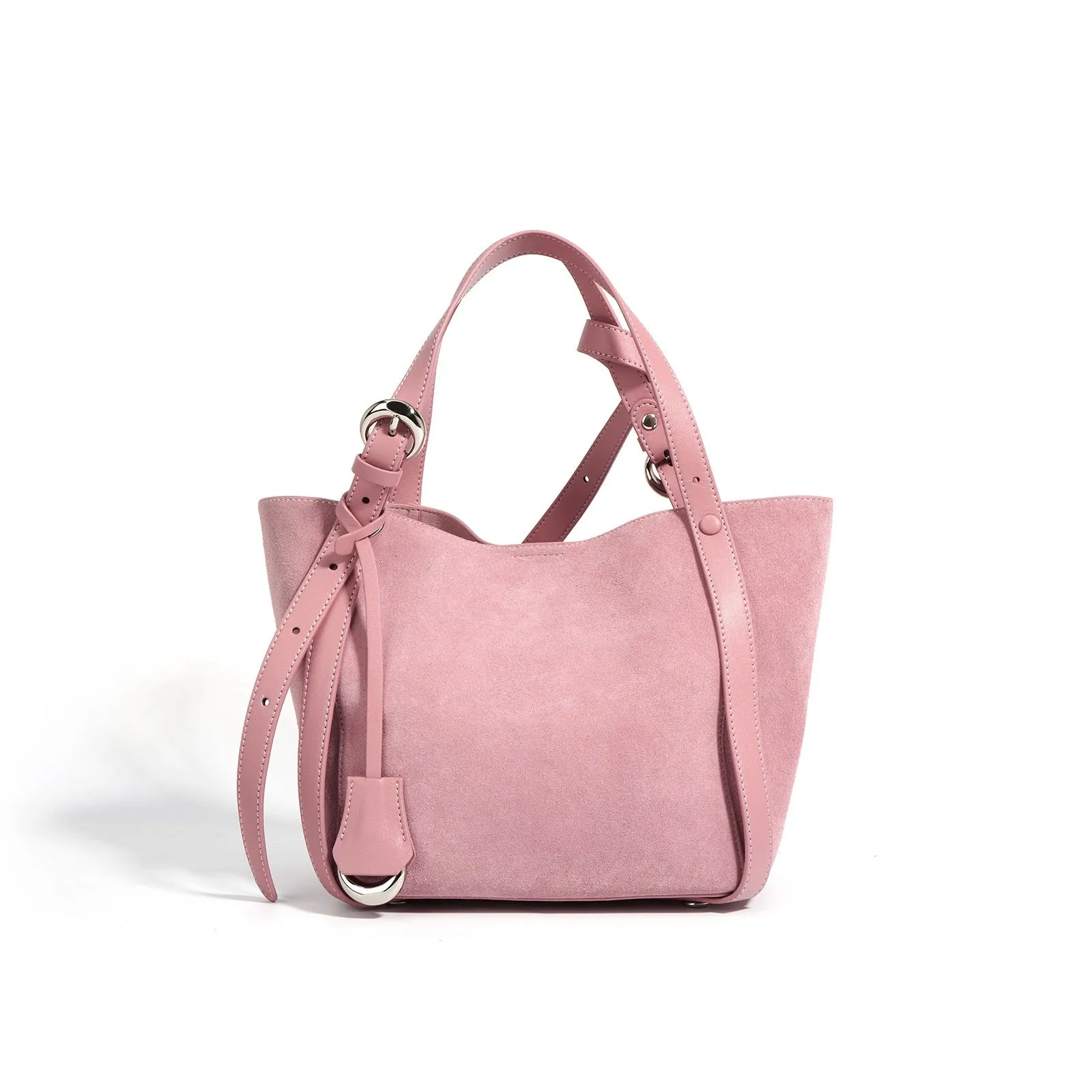 Suede Basket Bag - Coffee