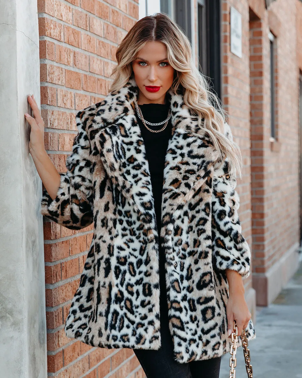 TastyHottie - Ladies Night Pocketed Faux Fur Coat