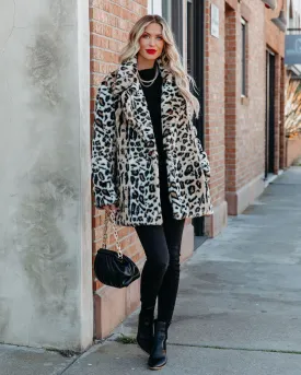 TastyHottie - Ladies Night Pocketed Faux Fur Coat
