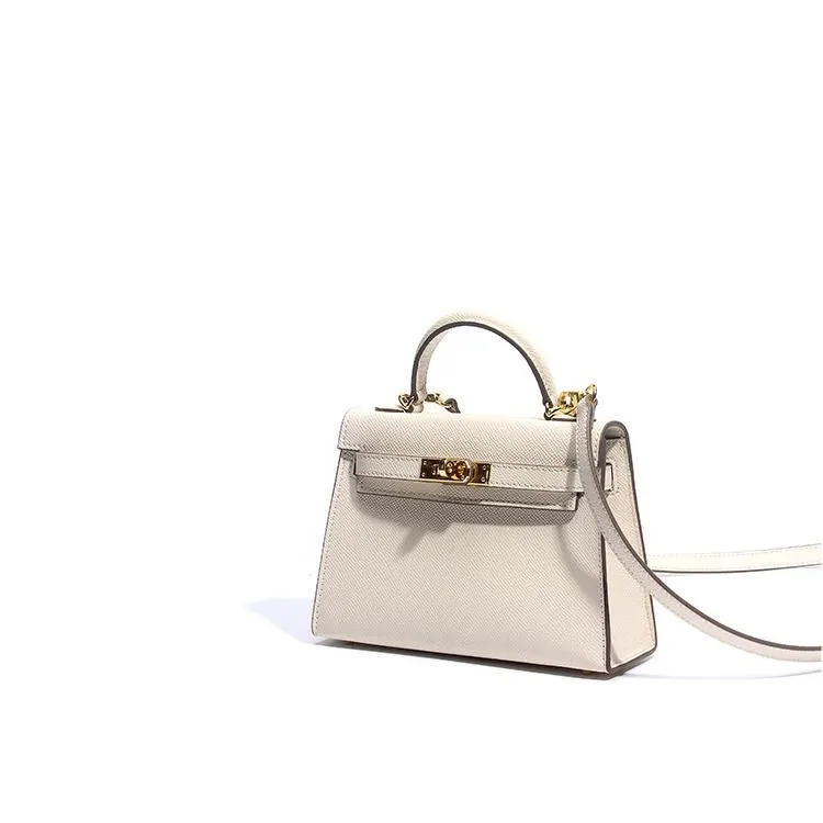The Candace | Luxury White Leather Handbag – Elegant & Timeless