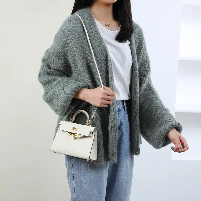 The Candace | Luxury White Leather Handbag – Elegant & Timeless