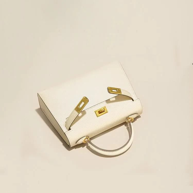 The Candace | Luxury White Leather Handbag – Elegant & Timeless