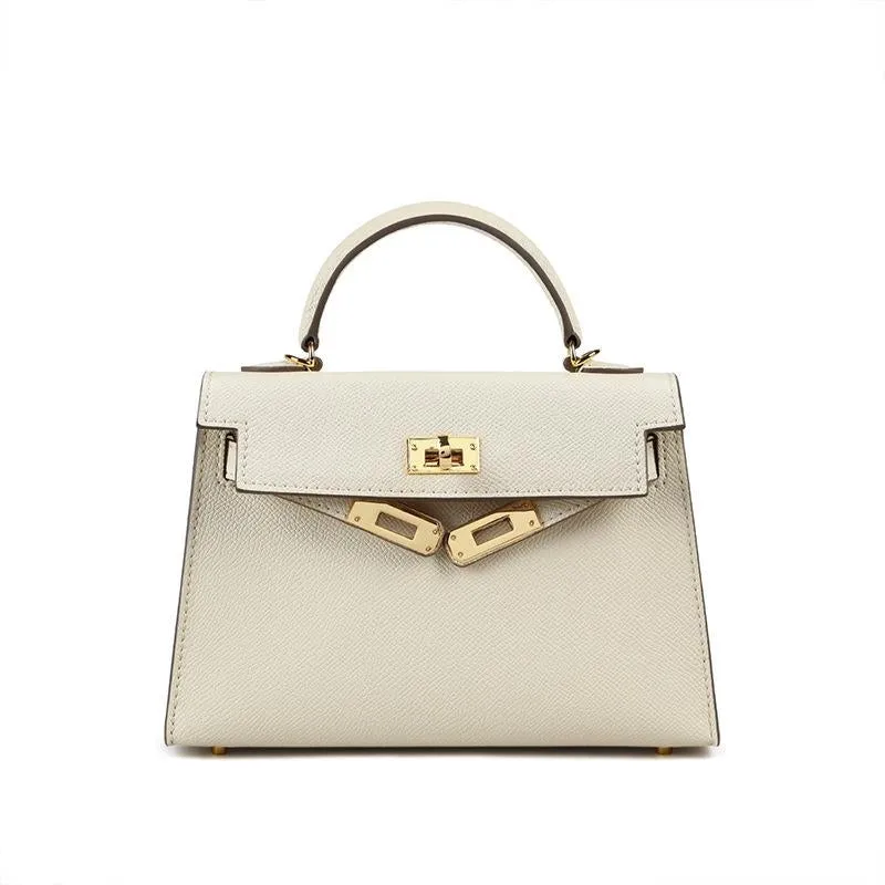 The Candace | Luxury White Leather Handbag – Elegant & Timeless