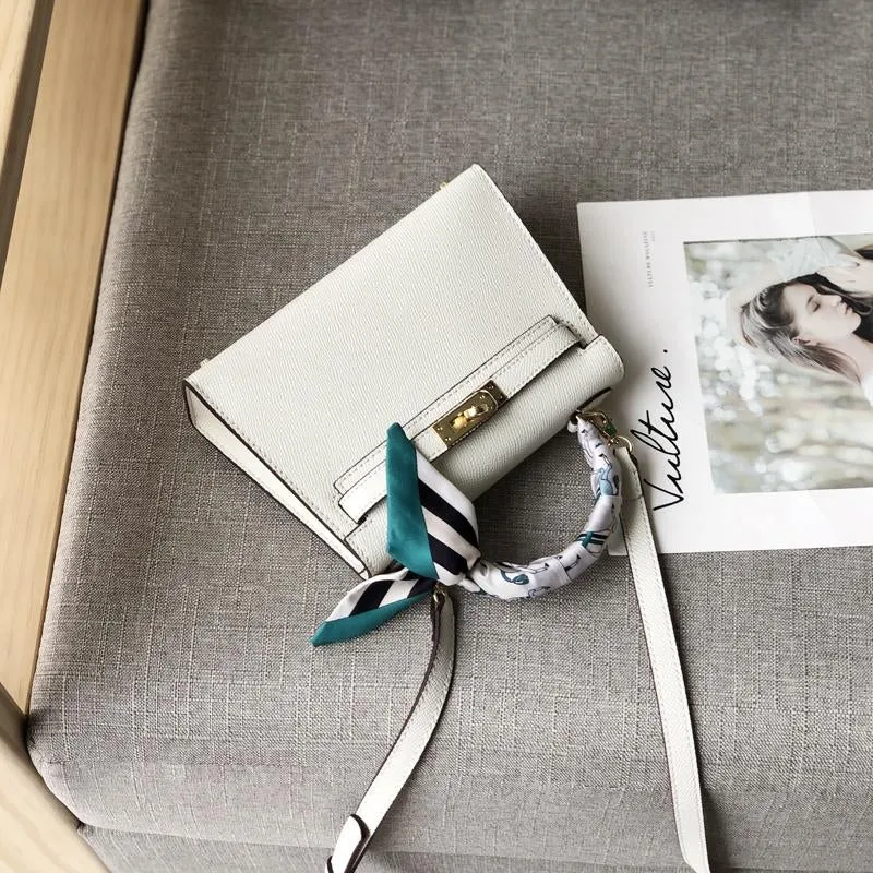 The Candace | Luxury White Leather Handbag – Elegant & Timeless