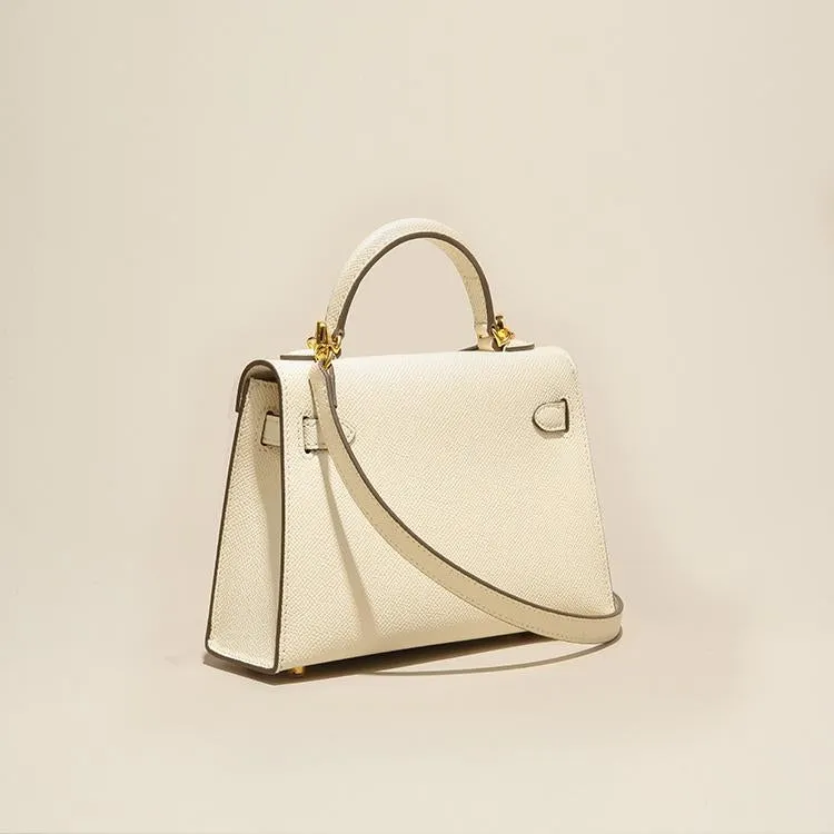 The Candace | Luxury White Leather Handbag – Elegant & Timeless