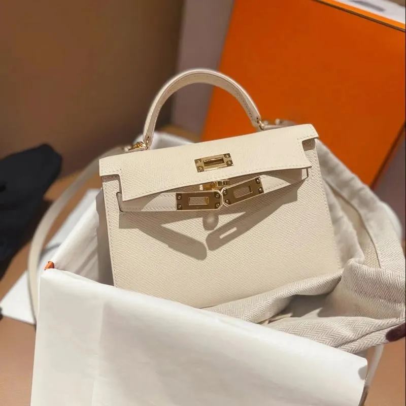 The Candace | Luxury White Leather Handbag – Elegant & Timeless