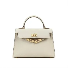 The Candace | Luxury White Leather Handbag – Elegant & Timeless