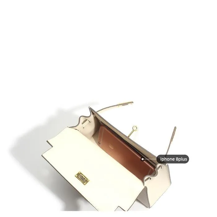 The Candace | Luxury White Leather Handbag – Elegant & Timeless