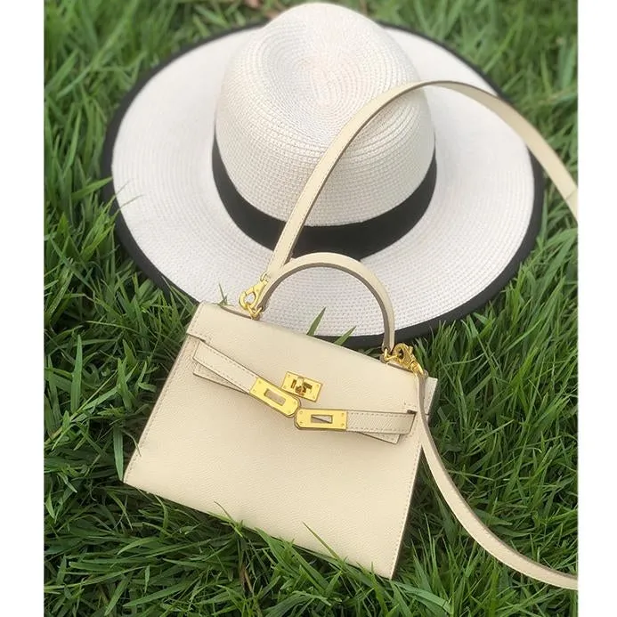 The Candace | Luxury White Leather Handbag – Elegant & Timeless