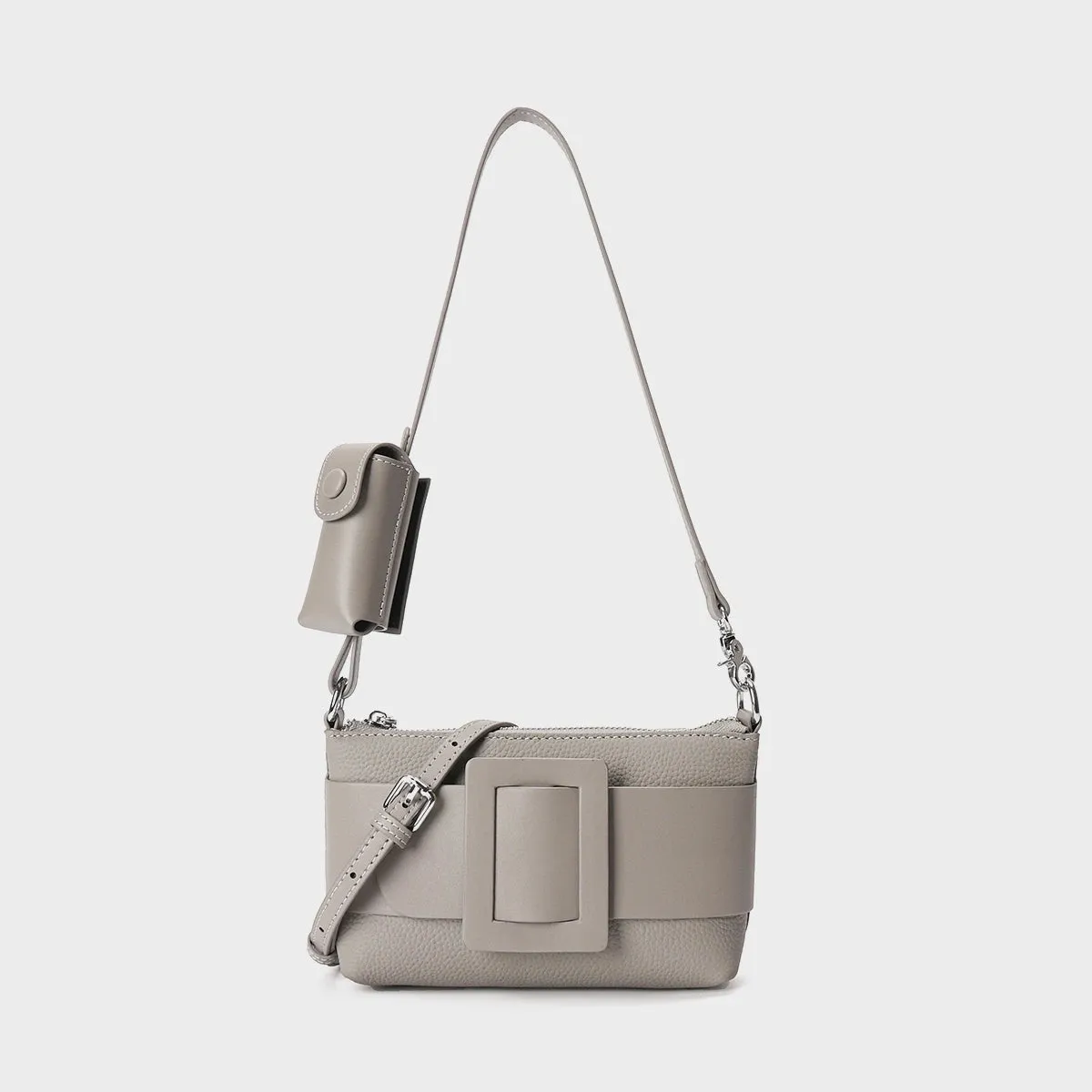 Trend4us Chic Buckle Accent Crossbody Bag