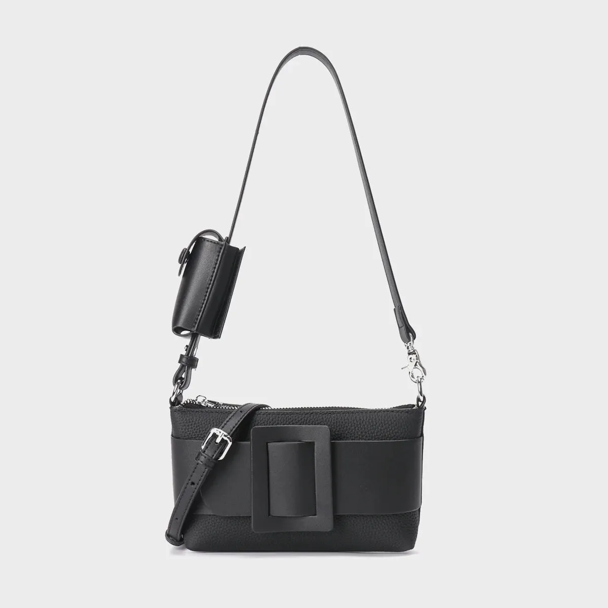 Trend4us Chic Buckle Accent Crossbody Bag