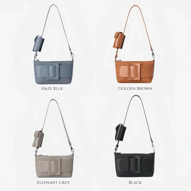 Trend4us Chic Buckle Accent Crossbody Bag