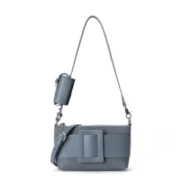 Trend4us Chic Buckle Accent Crossbody Bag