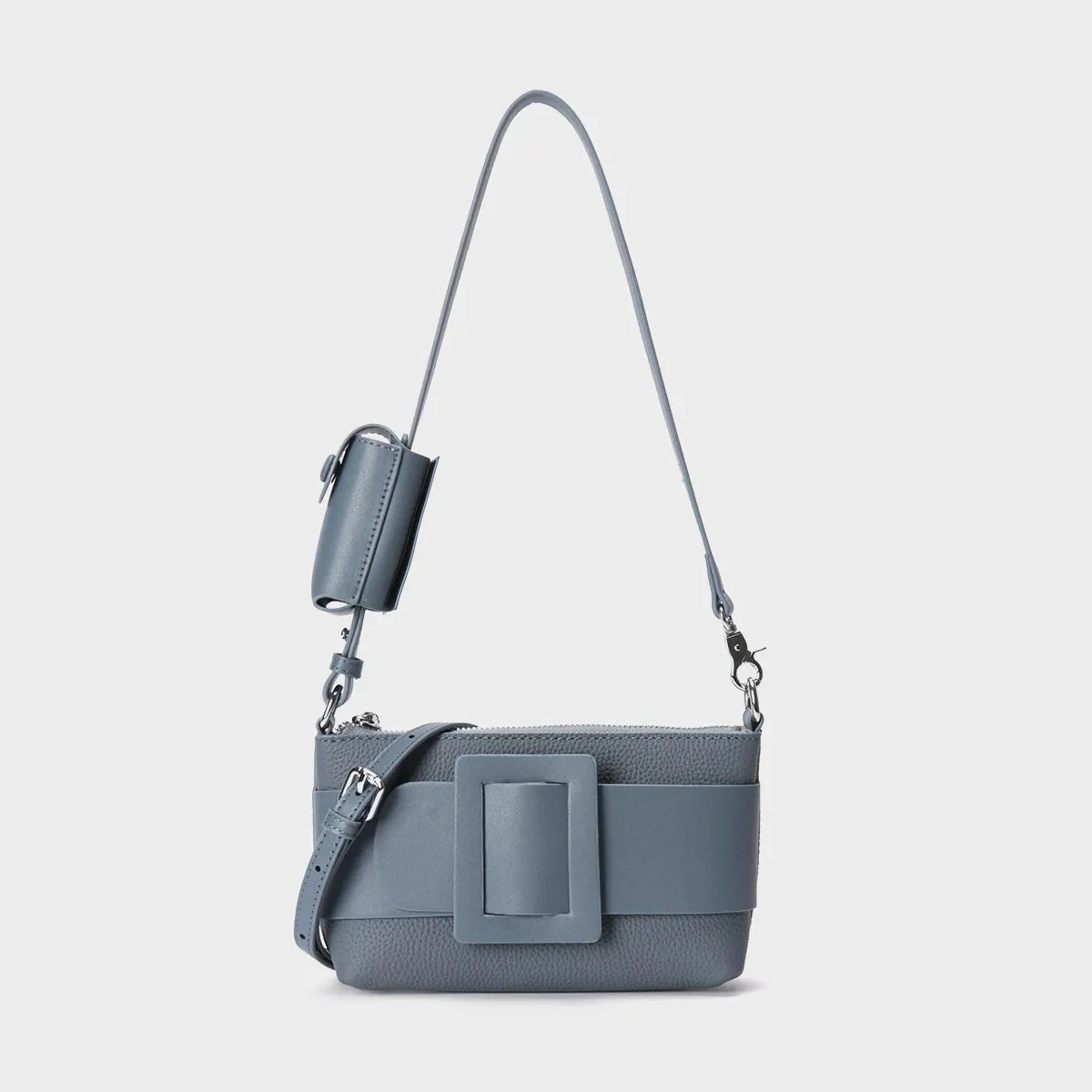 Trend4us Chic Buckle Accent Crossbody Bag