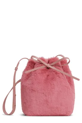 Vegan Fur Mini Bucket Bag