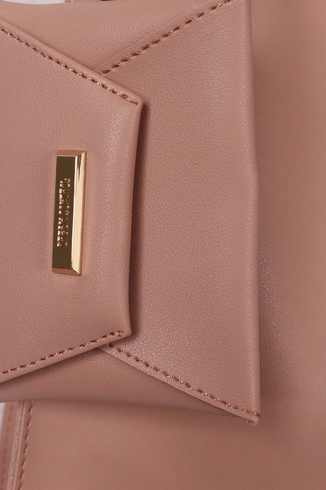 Vegan Leather Two In One Tassel Tote Bag