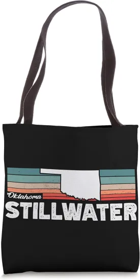 Vintage Retro Stillwater CA Tourist Native Oklahoma Tote Bag