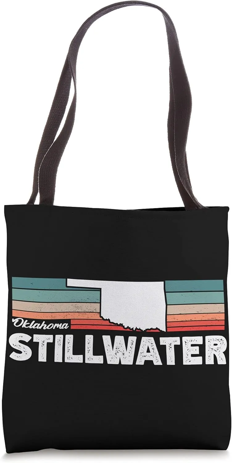 Vintage Retro Stillwater CA Tourist Native Oklahoma Tote Bag