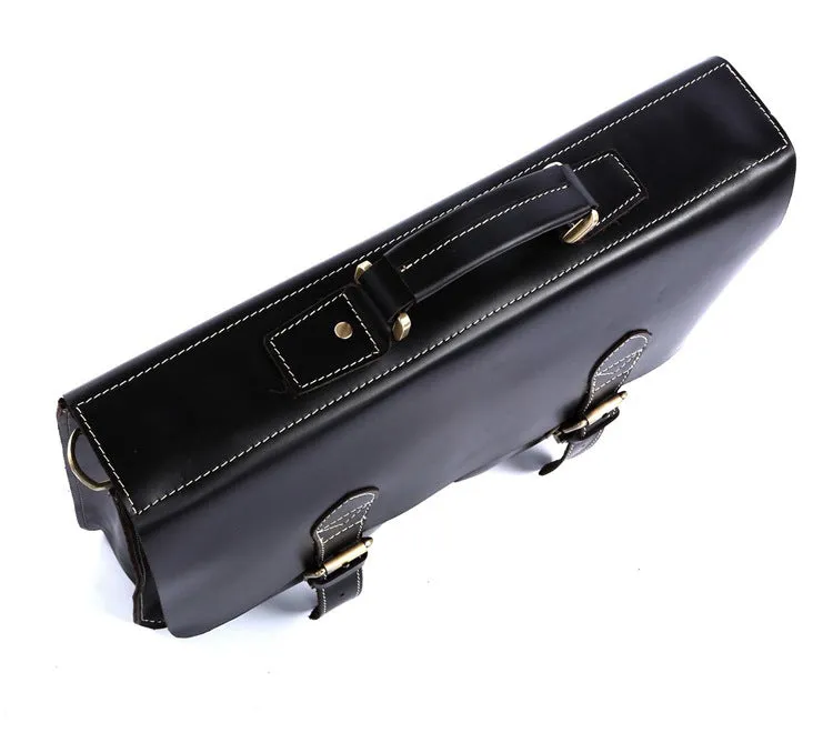 YAAGLE Multi-pockets Crazy Horse Leather Briefcase Handbag for Men YG7105