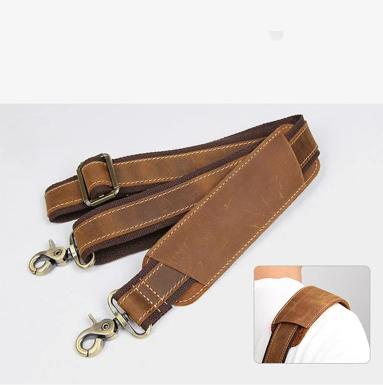 YAAGLE Multi-pockets Crazy Horse Leather Briefcase Handbag for Men YG7105