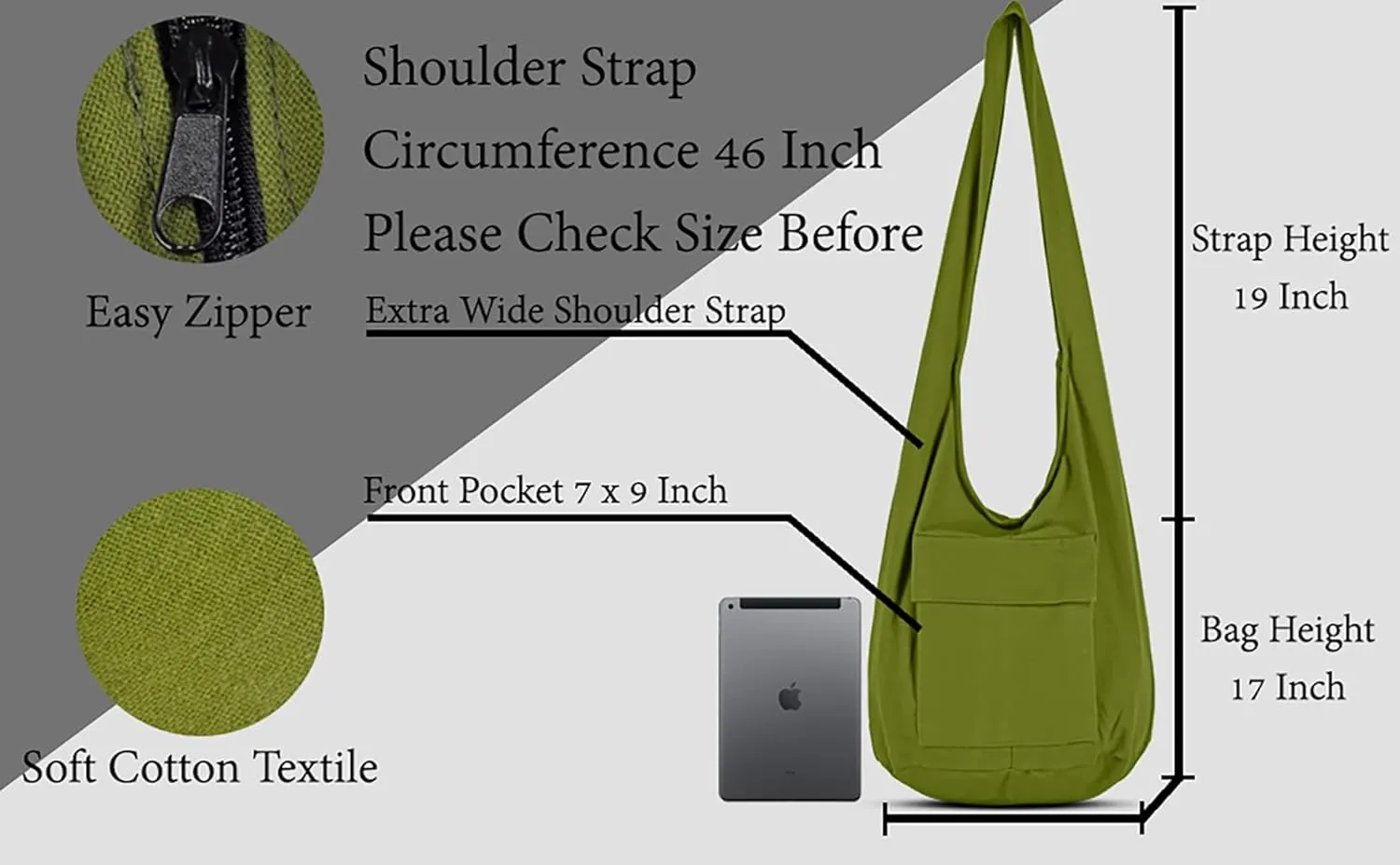 Your Cozy Crossbody Handbag Boho Handmade Cotton Bag For Unisex